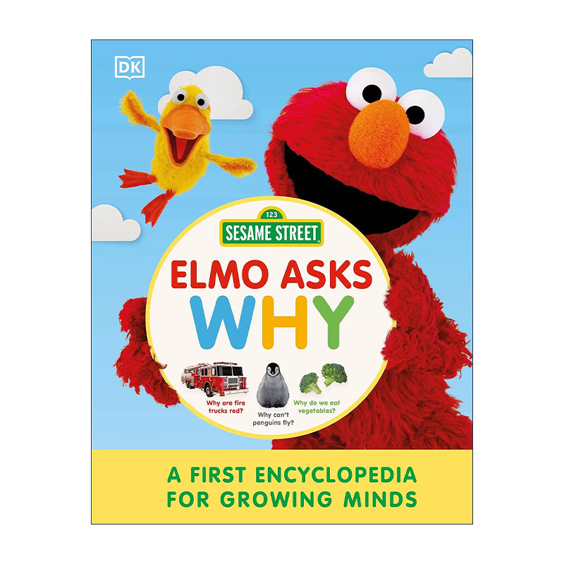 英文原版 Sesame Street Elmo Asks Why 芝麻街Elmo问为什么 成长中的百科全书 精装 英文版 进口英语原版书籍