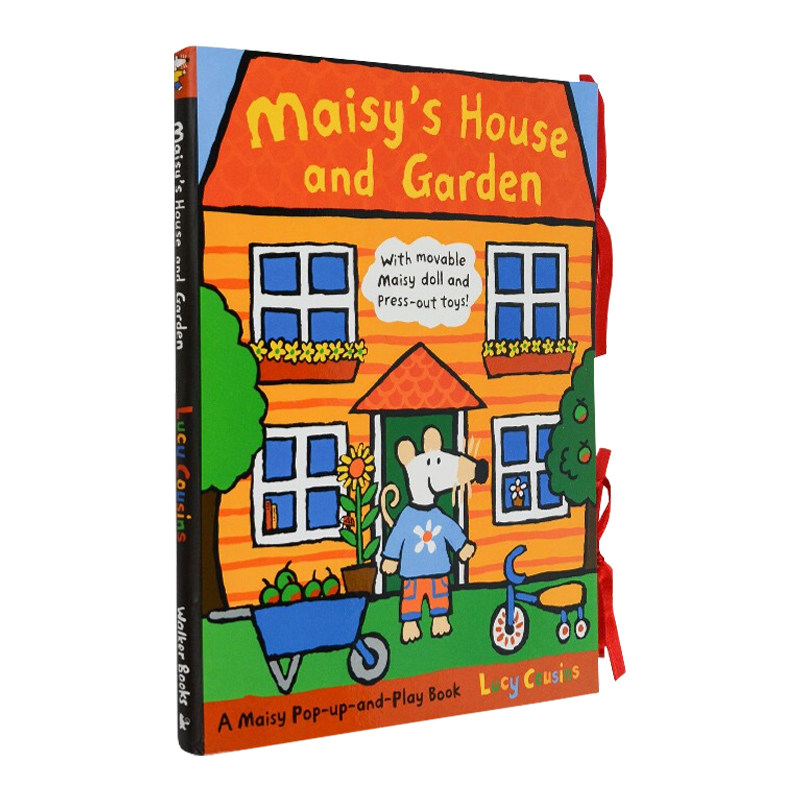 小鼠波波的房子和花园 英文原版绘本 Maisy's House and Garden 搭建立体书场景 Lucy Cousins 精装 英文版进口原版英语书籍