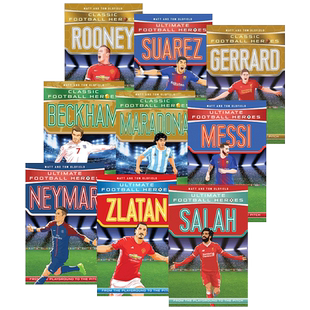 经典足球明星人物传记9册 英文原版 Classic Football Heroes Maradona 马拉多纳 梅西 内马尔 英文版儿童励志章节小说英语书