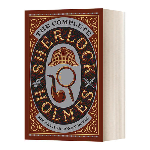 英文原版小说 The Complete Sherlock Holmes  福尔摩斯探案全集 皮革金边  精装豪华收藏版  巴诺经典 英文版 进口英语原版书籍