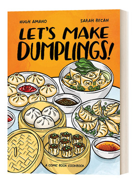 英文原版 Let's Make Dumplings! 一起做饺子 中华料理烹饪美食彩图漫画指南 唐人街经典菜色菜谱 厨艺入门 英文版 进口英语原版书