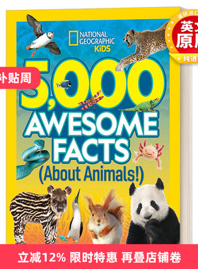 英文原版 5000 Awesome Facts About Animals 动物的5000个惊人事实 精装儿童科普百科 英文版 进口英语原版书籍
