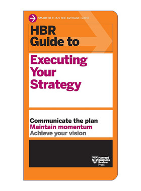 英文原版 HBR Guide to Executing Your Strategy 哈佛商业评论指南系列 执行你的战略 英文版 进口英语原版书籍