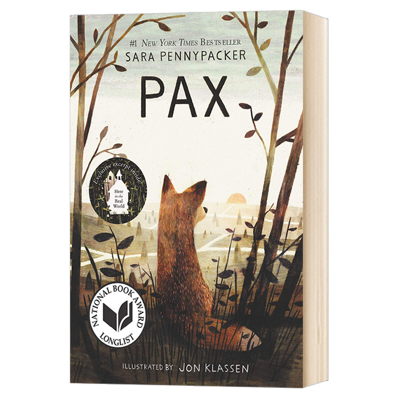 小狐狸派克斯 英文原版 Pax 新版 凯迪克奖得主 Jon Klassen插画 英文版儿童文学小说 进口原版英语书籍