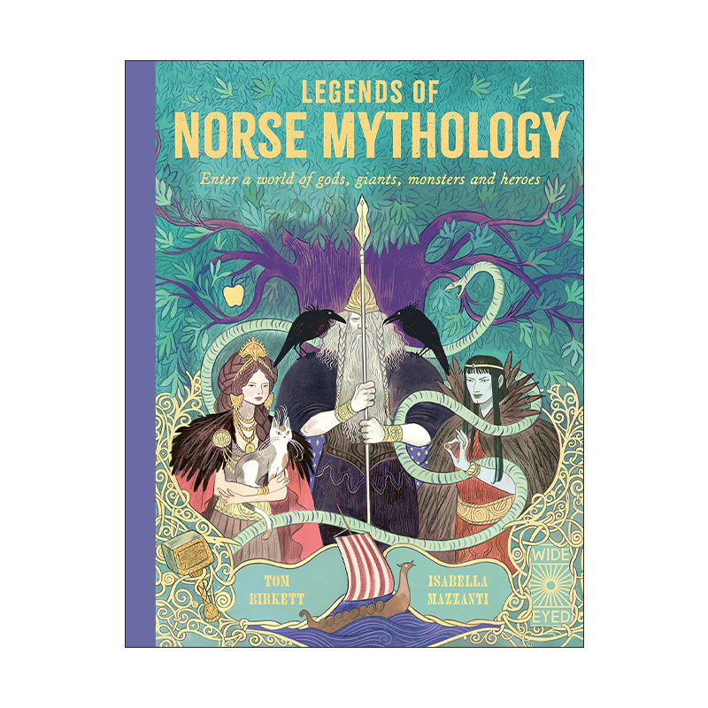 英文原版 Legends of Norse Mythology 北欧神话传说 进入众神、巨人、怪物和英雄的世界 维京神话插画选集精装 进口英语原版书籍