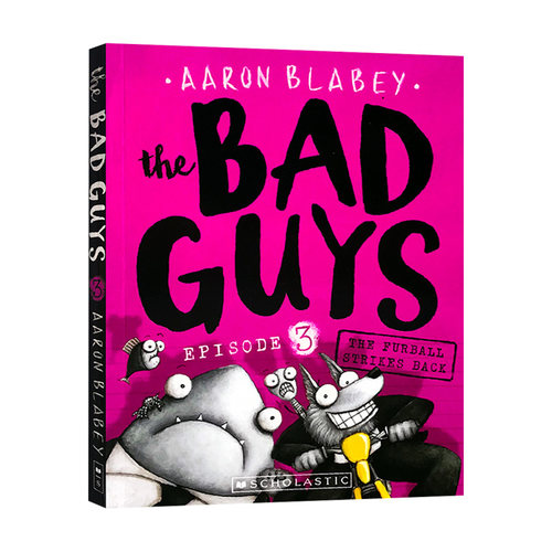 我是大坏蛋3 英文原版 The Bad Guys Episode 3 英文版儿童黑白漫画故事电影小说桥梁书 Scholastic 进口原版英语书籍