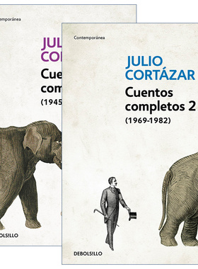 英文原版 Cuentos Completos 胡里奥·科塔萨尔作品全集 西班牙语版 2册 Julio Cortazar 英文版 进口英语原版书籍