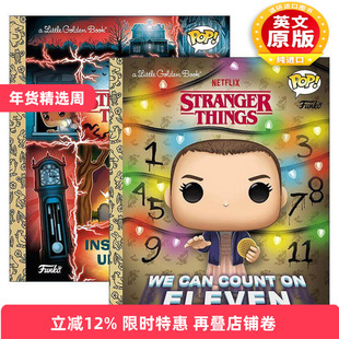 英文原版 Stranger Things Little Golden Book 怪奇物语2册 兰登书屋精装小金书 内外颠倒 我们可以数到11 英文版 进口原版书籍