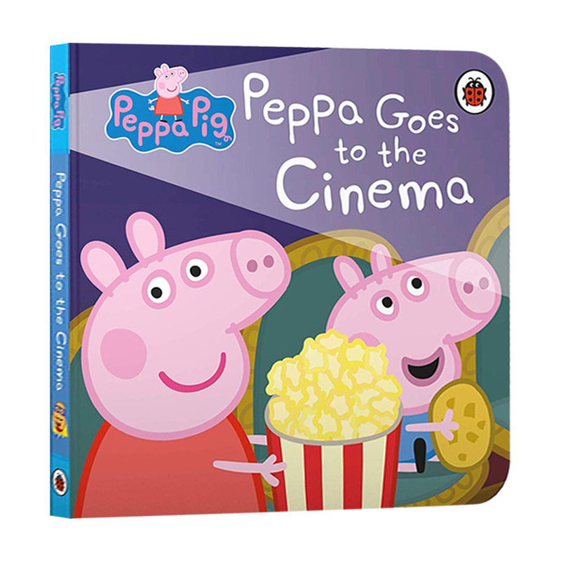 英文原版绘本 peppa pig peppa goes to the cinema 小猪佩奇去电影院