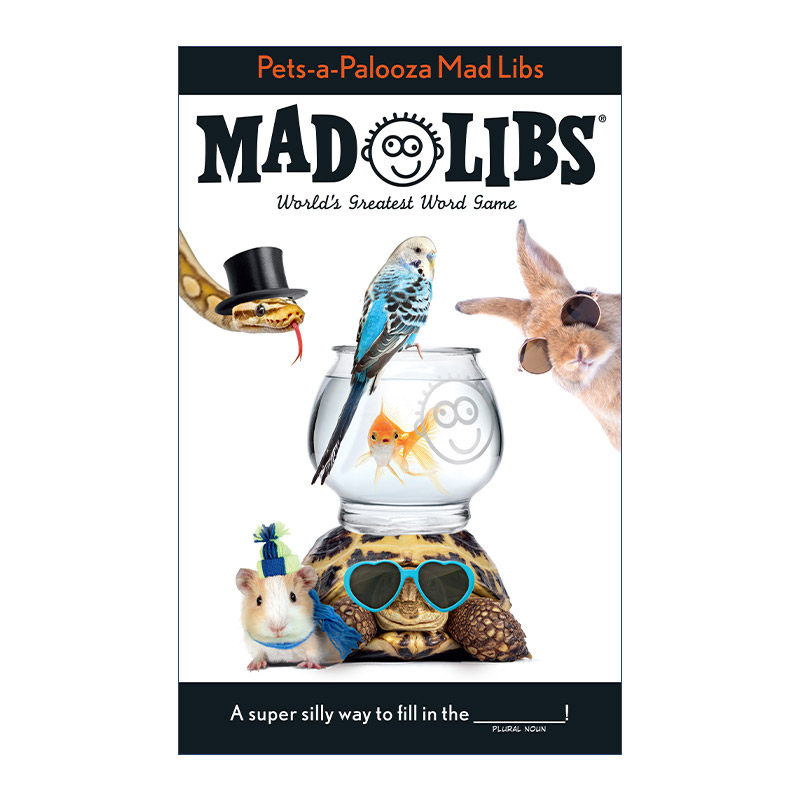 英文原版 Pets-a-Palooza Mad Libs 宠物嘉年华 疯狂填词游戏 英文版 进口英语原版书籍