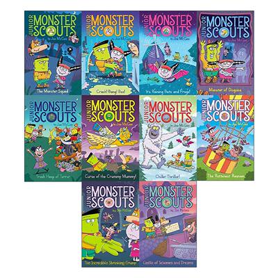英文原版 The Junior Monster Scouts Tiny-But-Terrifying Collected Set 少年怪物童子军10册盒装 英文版 进口英语原版书籍