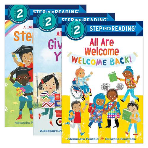 英文原版 Step into Reading 2 All Are Welcome系列3册 兰登经典分级读物 英文版 进口英语原版书籍
