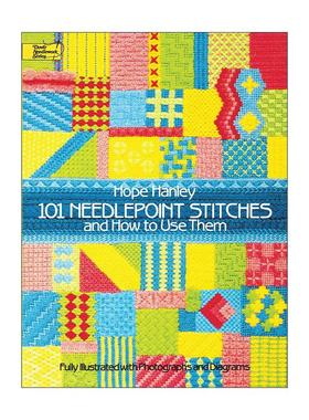 英文原版 101 Needlepoint Stitches and How to Use Them 101种针线活实用插图指南 针脚 装饰设计 英文版 进口英语原版书籍