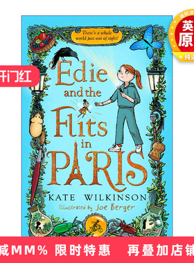 英文原版 Edie and the Flits in Paris 伊迪与巴黎的小飞虫  Edie and the Flits 2 英文版 进口英语原版书籍