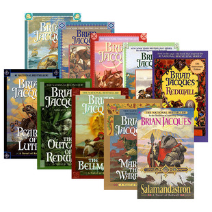 英文原版 Redwall 红城王国系列1-10册 青少年魔幻冒险小说 纽约时报畅销 Brian Jacques 英文版 进口英语原版书籍