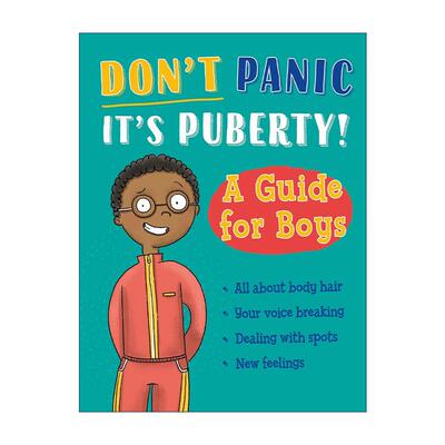 英文原版 Don't Panic It's Puberty A Guide for Boys 别慌 是青春期到了 男孩指南 儿童科普百科读物 英文版 进口英语原版书籍