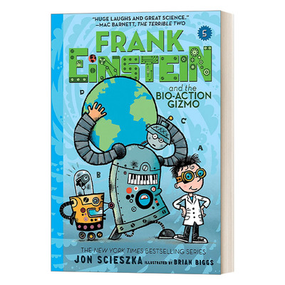 英文原版 Frank Einstein and the Bio-Action Gizmo Frank Einstein Series #5弗兰克 爱因斯坦系列5 儿童中级章节书进口英语书籍