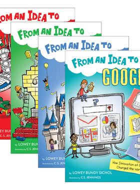 英文原版 From an Idea to 点子系列4册 Lowey Bundy Sichol 儿童科普读本 儿童商业传记 英文版 进口英语原版书籍