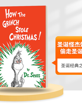 英文原版 How the Grinch Stole Christmas 圣诞怪杰如何偷走圣诞节 苏斯博士 精装 英文版 进口英语原版书籍