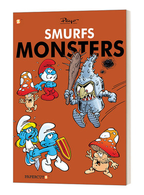 英文原版 Smurfs Monsters 蓝精灵怪物 全彩绘本故事图画书 英文版 进口英语原版书籍儿童全英语书
