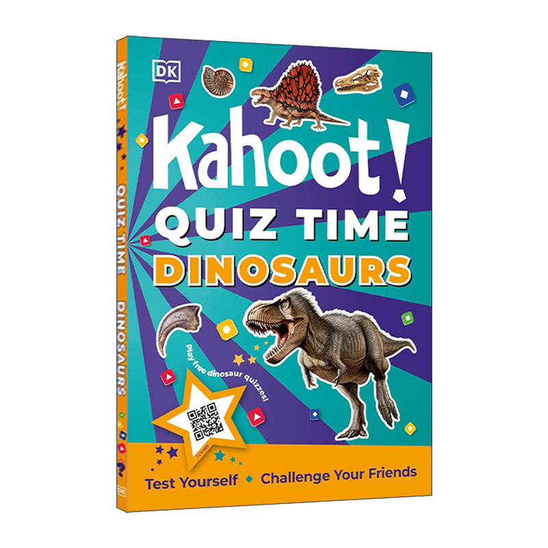 英文原版 Kahoot Quiz Time Dinosaurs 关于恐龙问答时间 DK科普百科 英文版 进口英语原版书籍