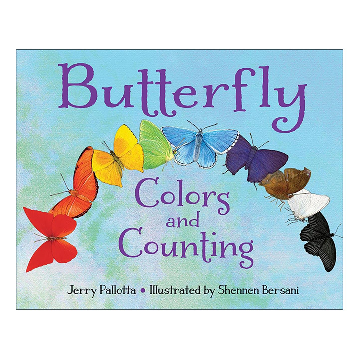 英文原版 Butterfly Colors and Counting 蝴蝶的颜色与计数 儿童启蒙认知绘本 纸板书 杰里·帕洛塔 英文版 进口英语原版书籍