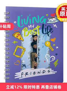 英文原版 精装 Friends 12-Month Undated Planner 老友记 手帐笔记本 12个月计划日程 英文版 进口英语原版书籍