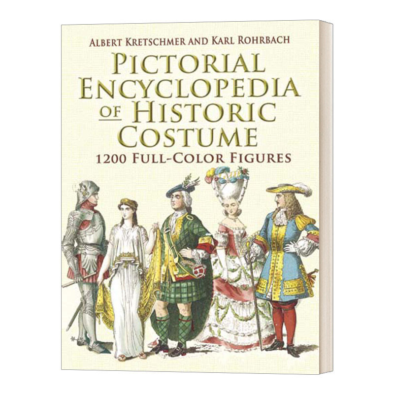 英文原版 Pictorial Encyclopedia of Historic Costume 历史服装画报百科全书 进口艺术 英文版 进口英语原版书籍