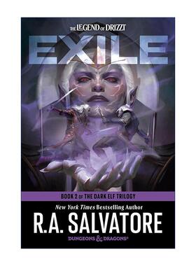 英文原版 Exile Dungeons & Dragons 流亡 龙与地下城 黑暗精灵三部曲之二 R.A. Salvatore 英文版 进口英语原版书籍