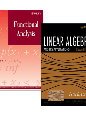英文原版 Linear Algebra and Its Applications 线性代数及其应用和泛函分析2本装 精装 阿贝尔奖和沃尔夫奖得主Peter Lax