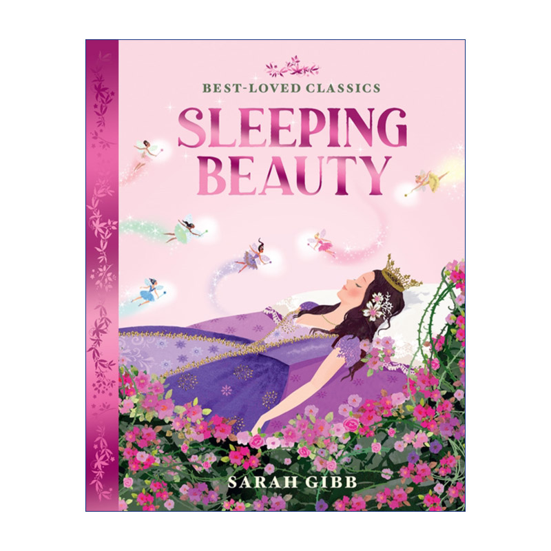 英文原版 Sleeping Beauty 睡美人 Sarah Gibb童话绘本系列 彩色剪影风格插画 英文版 进口英语原版书籍