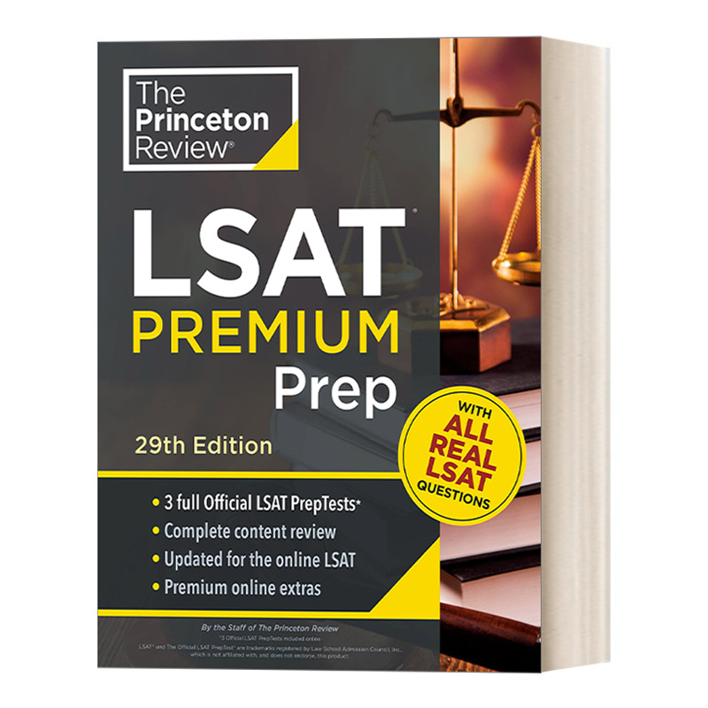 英文原版 Princeton Review LSAT Premium Prep 29th Edition 普林斯顿复习 LSAT 高级备考,第 29 版 英文版 进口英语原版书籍
