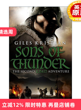 英文原版 Raven Sons of Thunder 渡鸦2 雷之子 Giles Kristian畅销维京系列历史小说 英文版 进口英语原版书籍