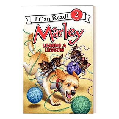 英文原版 Marley: Marley Learns a Lesson 马利学乖了 小狗马利分级阅读 I Can Read Level 2 英文版 进口英语原版书籍