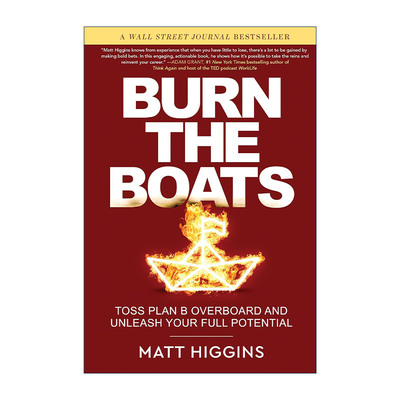英文原版 Burn the Boats 烧掉你的船 将焦虑转化为积极行动的9个策略 精装 英文版 进口英语原版书籍