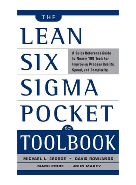 英文原版 Lean Six Sigma Pocket Toolbook 精益六西格玛速查手册 英文版 进口英语原版书籍