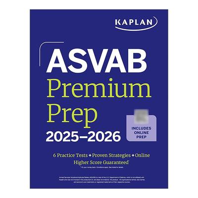 英文原版 ASVAB Premium Prep 2025-2026 卡普兰 英文版 进口英语原版书籍