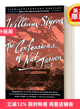 英文原版 The Confessions of Nat Turner A Novel 奈特杜納的告白 普利策奖获得者William Styron威廉·斯泰伦 英文版 进口书籍