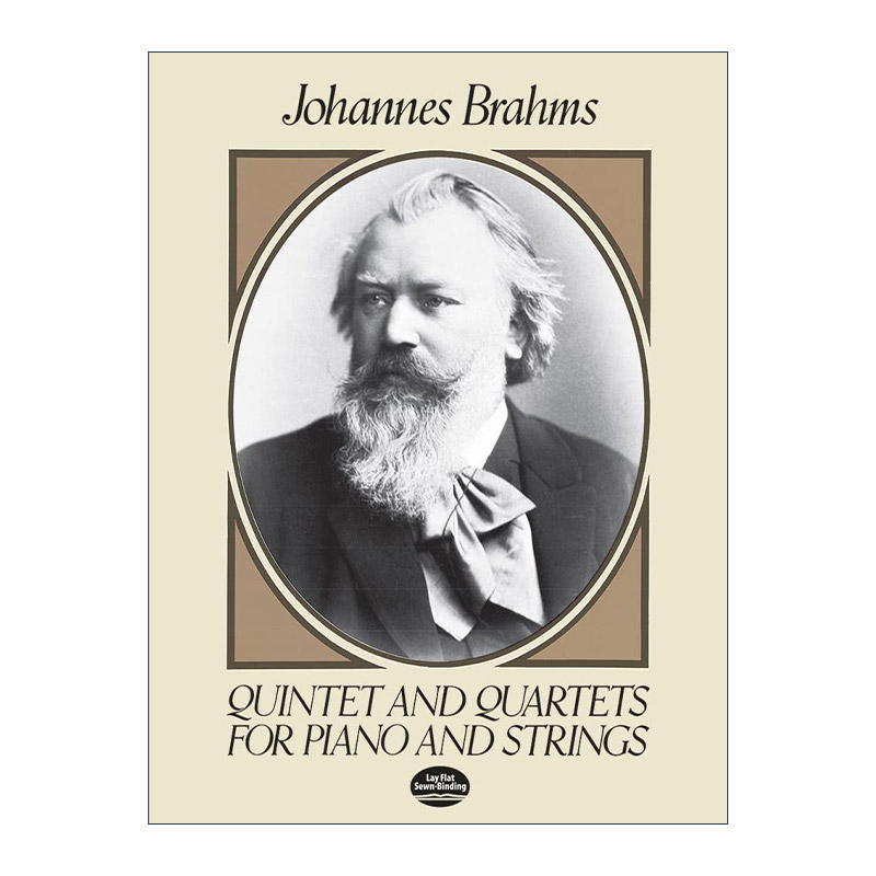 英文原版 Quintet and Quartets for Piano and Strings 约翰内斯·勃拉姆斯钢琴和弦乐四重奏 五重奏作品全谱 Johannes Brahms