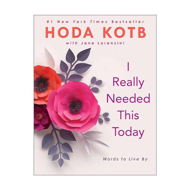 英文原版 I Really Needed This Today 我今天真的很需要这个 生活指南 Today show主持人Hoda Kotb语录集 精装 进口英语原版书籍