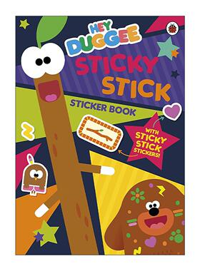 英文原版 Hey Duggee Sticky Stick Sticker Book 嗨道奇 黏黏的木棍 贴纸活动书 英文版 进口英语原版书籍