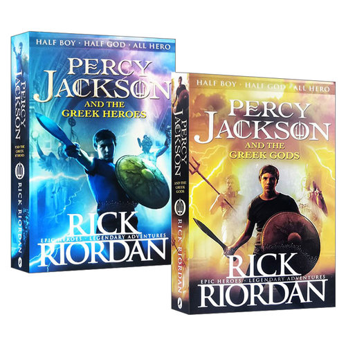 英文原版 Percy Jackson and the Greek Heroes/Greek Gods 波西杰克逊希腊英雄神话 2册 青少年奇幻文学 英文版 进口英语原版书籍