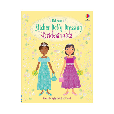 英文原版 Sticker Dolly Dressing Bridesmaids 多莉贴纸 伴娘服饰 英文版 进口英语原版书籍
