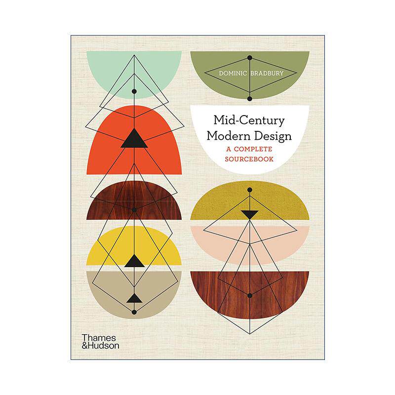 英文原版 Mid-Century Modern Design 中世纪现代设计 家具陶瓷和纺织品经典设计插画室内建筑设计 英文版 进口英语原版书籍