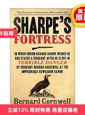 英文原版 Sharpe's Fortress 沙普的堡垒 1803维尔加尔之围 影视原著 英文版 进口英语原版书籍