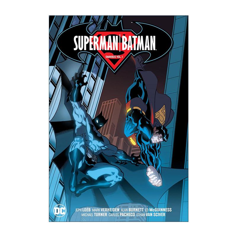 英文原版 Superman Batman Omnibus Vol.1 超人 蝙蝠侠 精选集 卷一 DC漫画 经典精装收藏版 杰夫·洛布 英文版 进口英语原版书籍