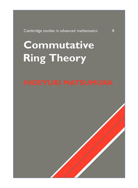 英文原版 Commutative Ring Theory 交换环论 剑桥高等数学研究系列 英文版 进口英语原版书籍