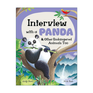 Panda Endangered Interview 英文版 书籍 英文原版 熊猫以及其他濒危动物 And with Too Animals Other 进口英语原版 动物采访