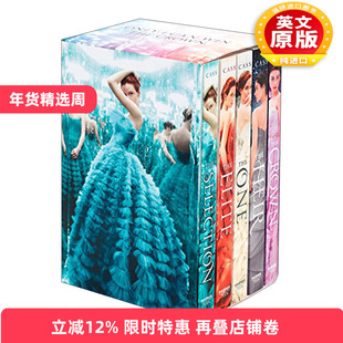 英文原版小说 The Selection 5-Book Box Set The Complete Series 决战王妃1-5全集套装 英文版 进口英语原版书籍