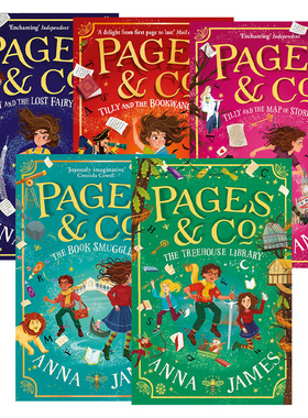 英文原版 Pages & Co. TILLY AND THE LOST FAIRYTALES 穿梭童话集系列5册 童话历险 奇幻儿童文学小说 英文版 进口英语原版书籍